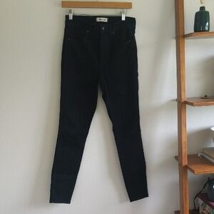 Madewell Black 10" High-Rise Skinny Jeans - Sz 28